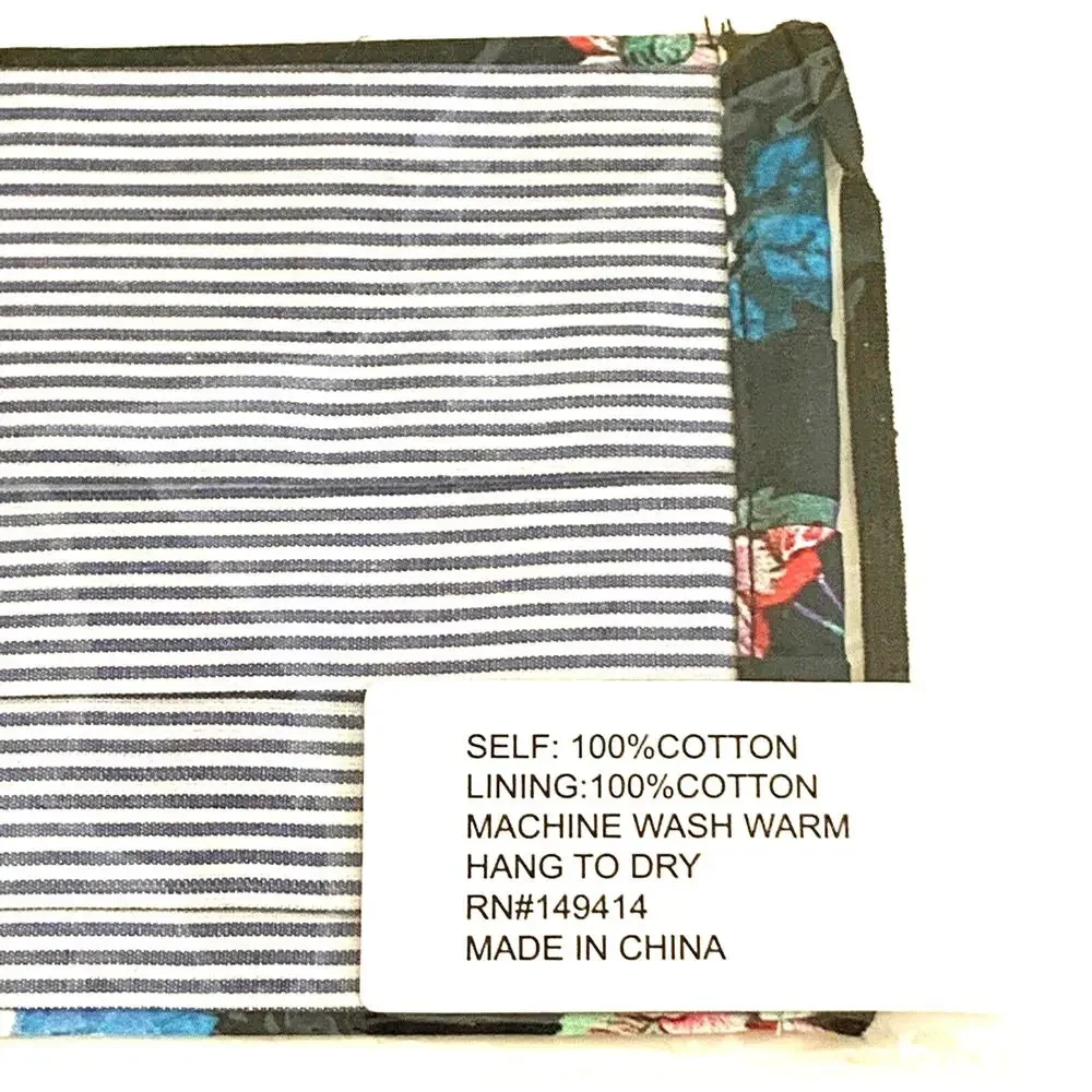 JOHNNY WAS Face Mask Designer Floral Cotton Face Mask Washable